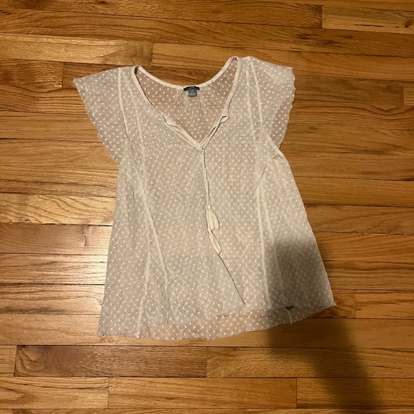 Aerie mesh cottage core flowy top - Picture 1 of 4